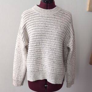 Madewell Donegal Elsmere Pull-Over Oatmeal Crewneck Sweater Sz M